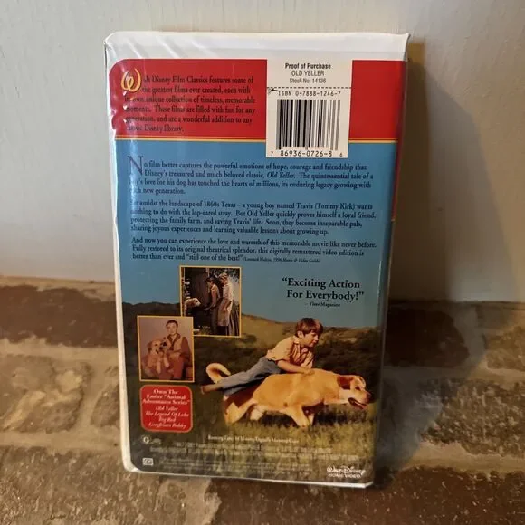 Old‎ Yeller (VHS, 1998, Clam Shell Animal Adventure Series - VOLUME 1) - Picture 3 of 7